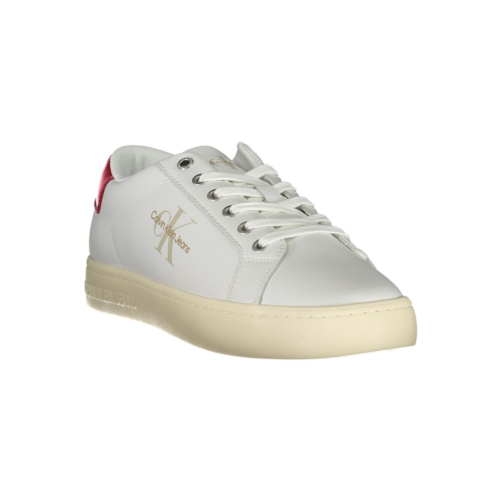 Calvin Klein – Umweltfreundliche, weiße Schnür-Sneaker