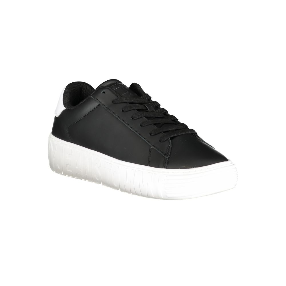 Tommy Hilfiger – Schwarze Polyethylen-Sneaker für Herren