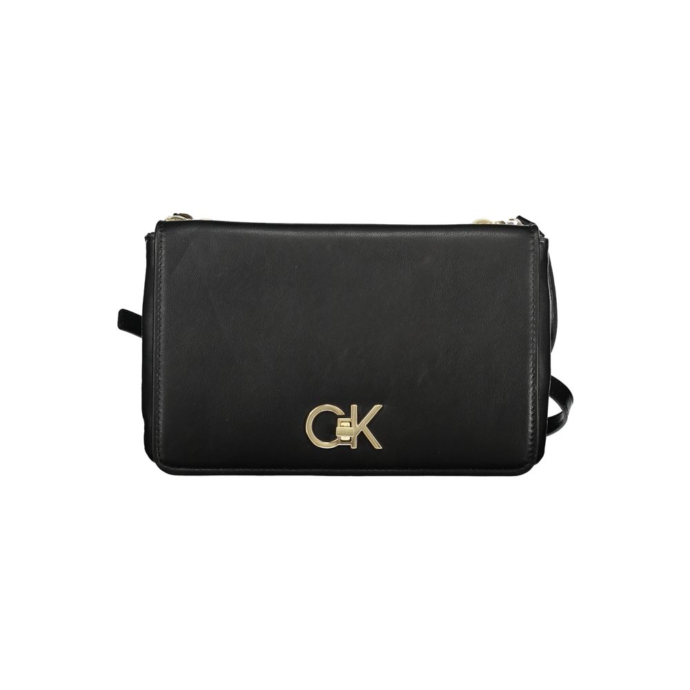 Geantă de mână Calvin Klein neagră din poliester