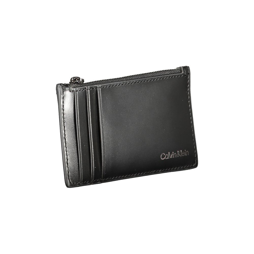 Portofel din piele neagră Calvin Klein