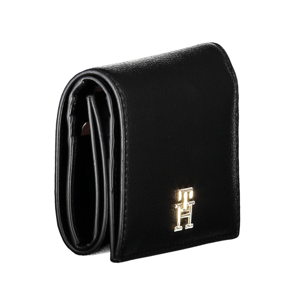 Portofel negru din polietilenă Tommy Hilfiger pentru femei