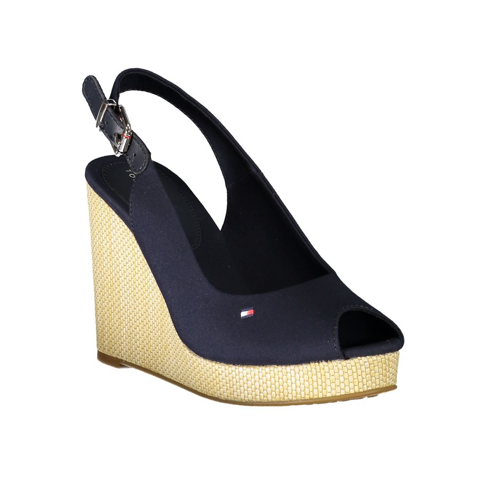 Tommy Hilfiger – Blaue Baumwollsandalen