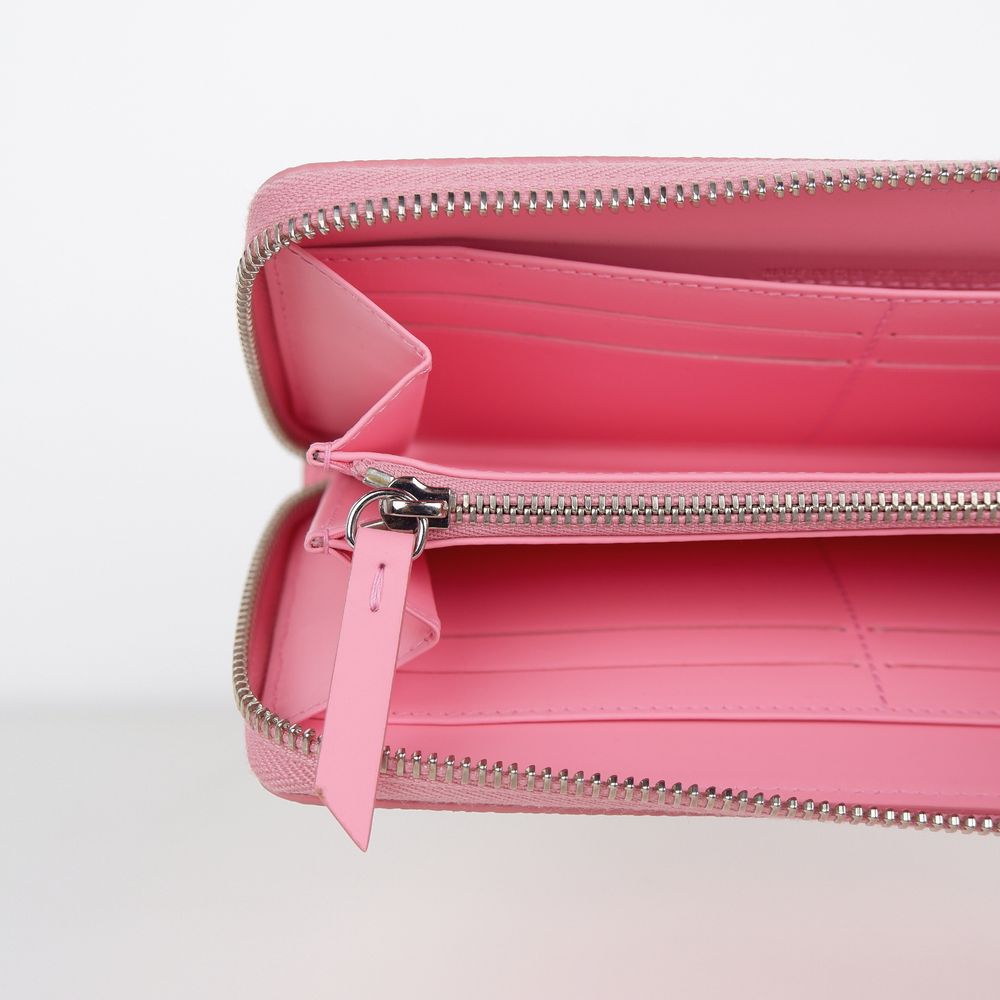 Maison Margiela – Rosa Geldbörse aus Kalbsleder