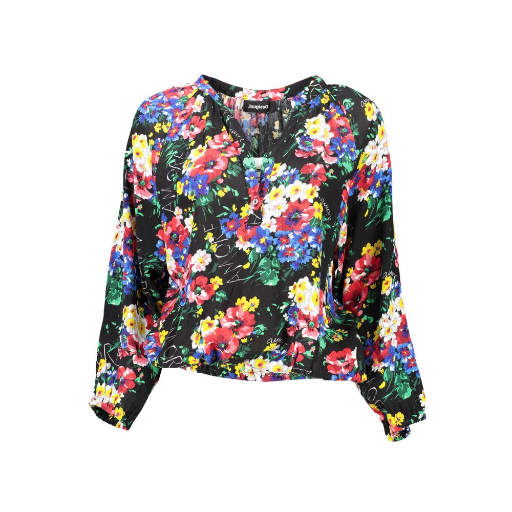 Desigual Schwarzes Viskose-Damentop