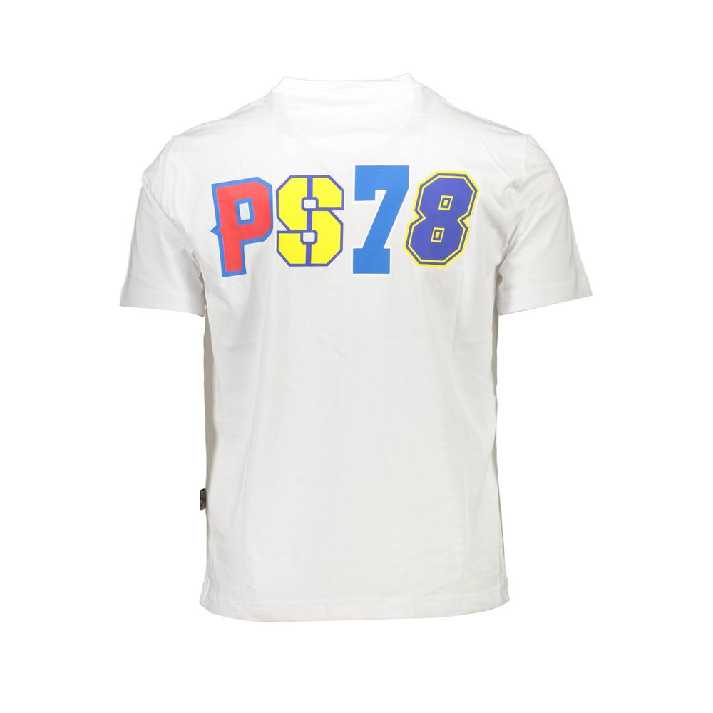 Tricou bărbătesc Plein Sport alb din bumbac