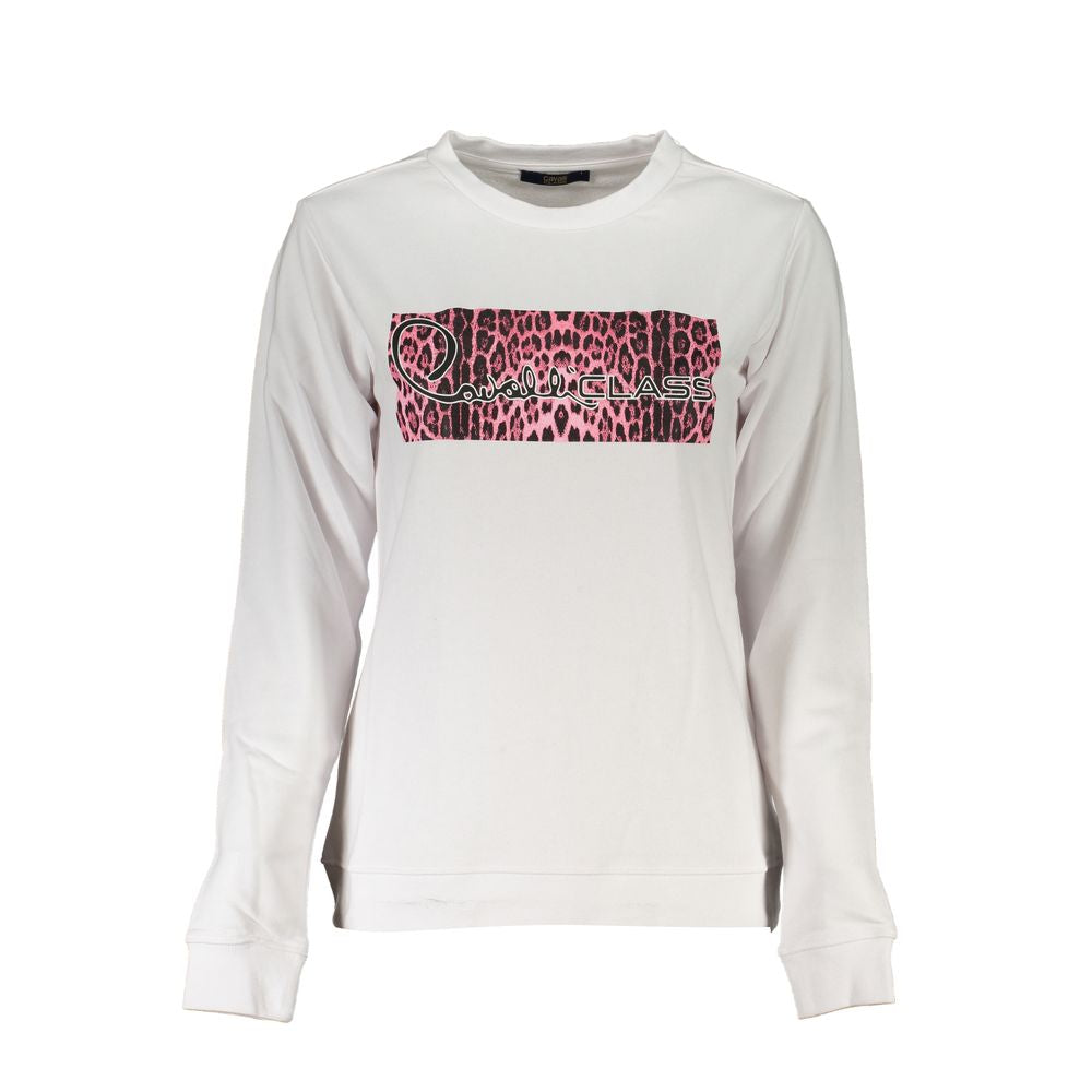 Weißer Baumwollpullover von Cavalli Class