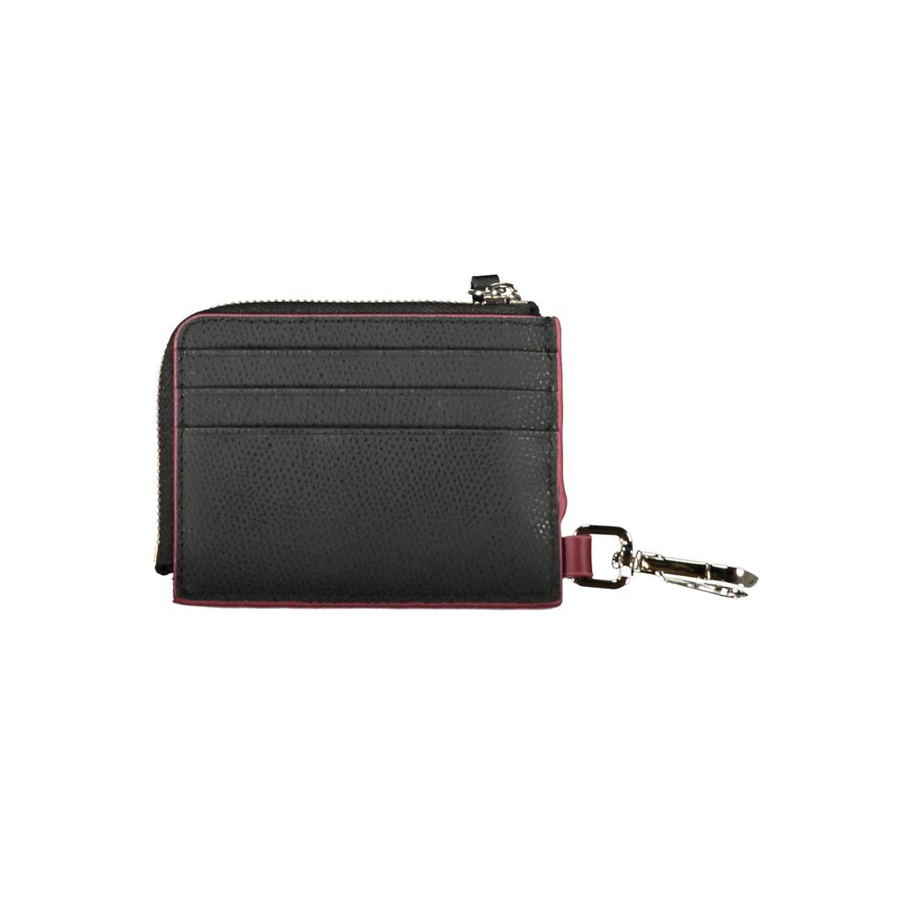 Tommy Hilfiger – Schickes Kartenetui aus Leder mit Karabinerhaken