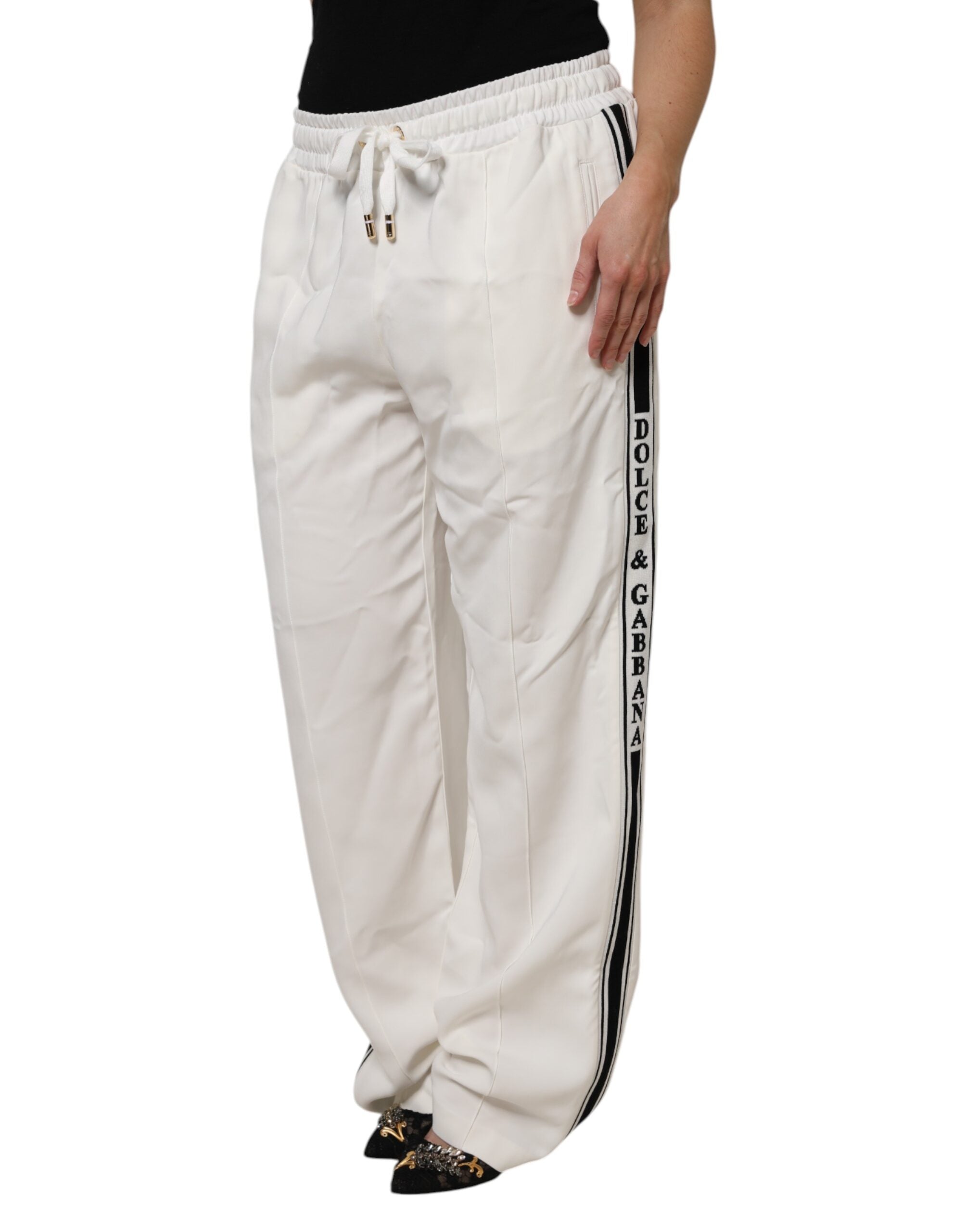 Dolce & Gabbana – Weiße Jogginghose