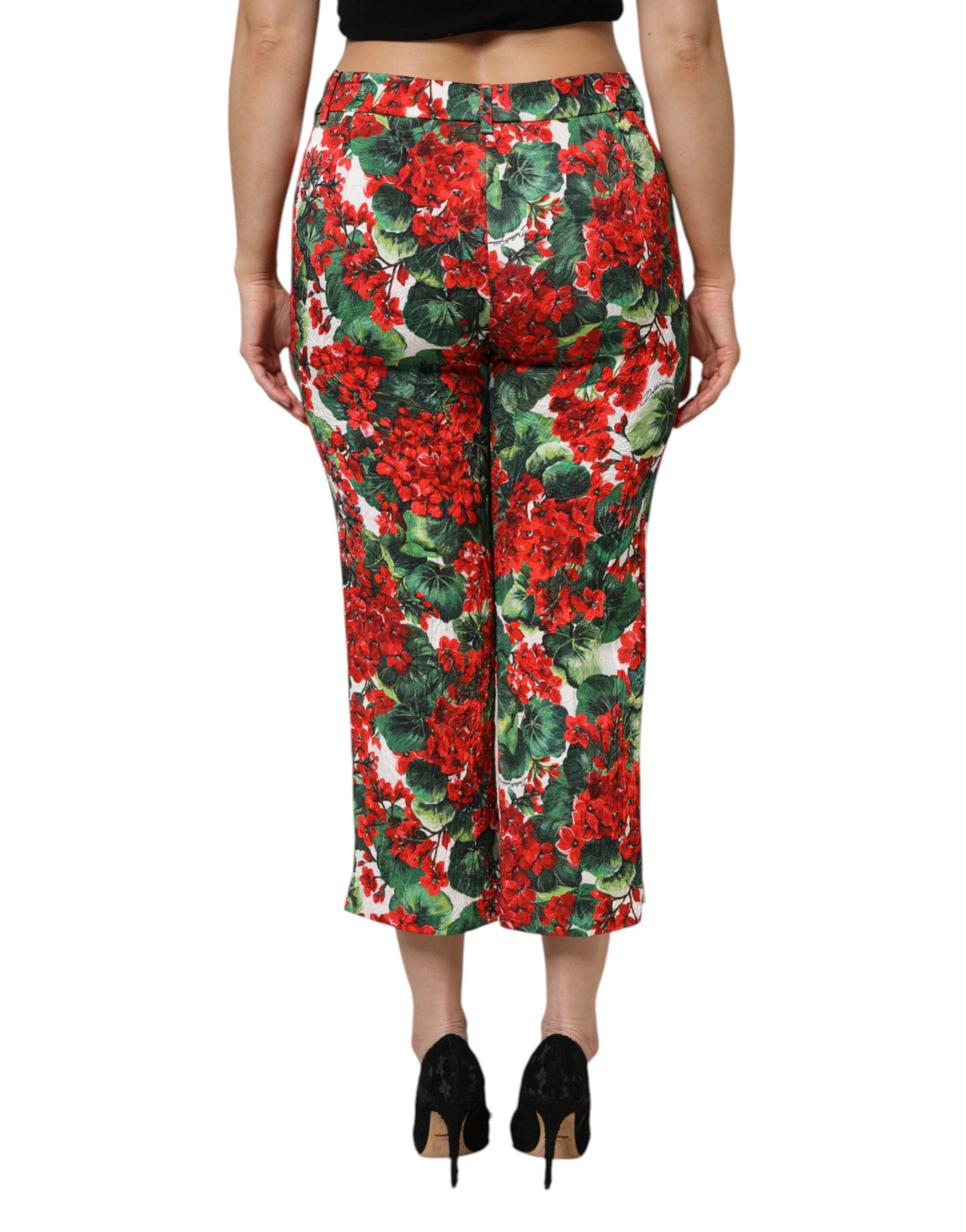Dolce & Gabbana – Kurze Hose mit mehrfarbigem Blumendruck