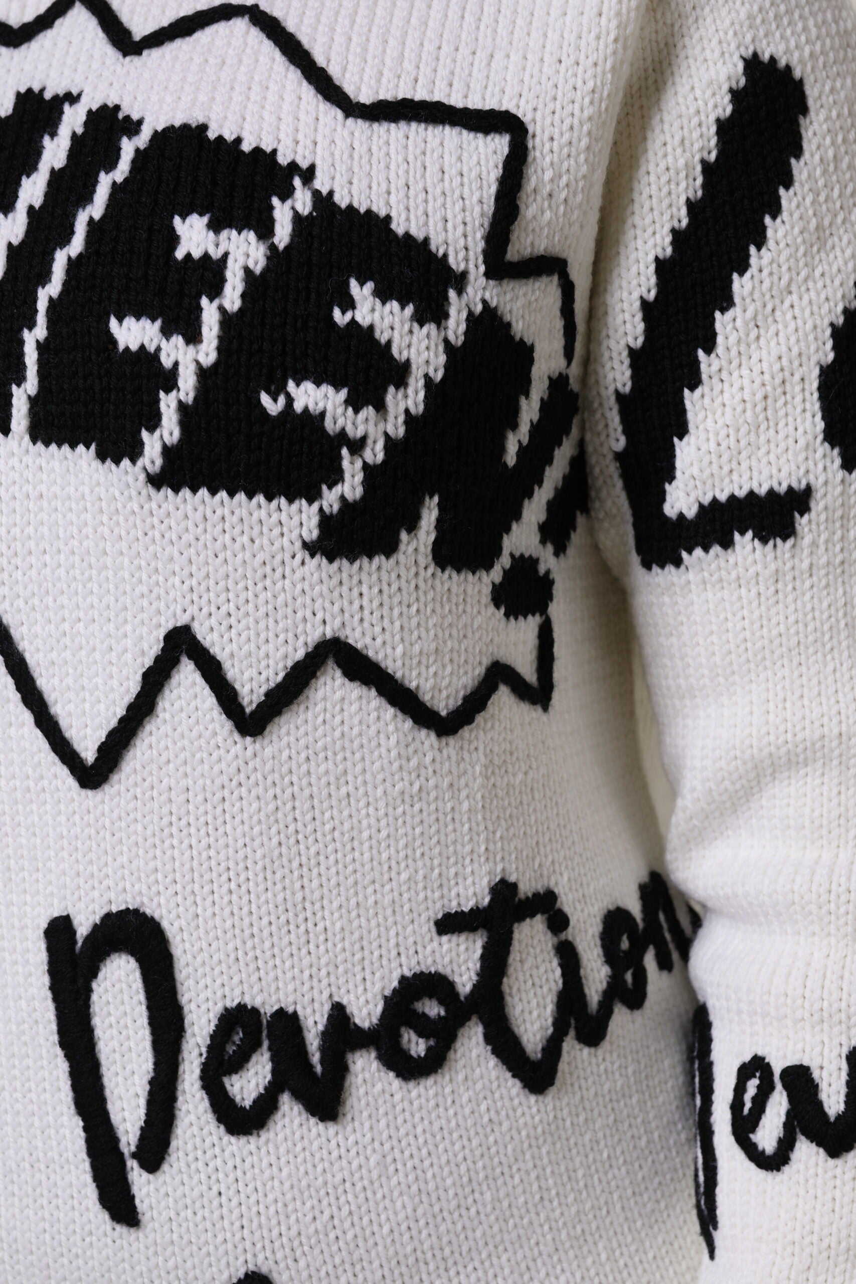 Dolce & Gabbana – Weißer Pullover aus Wollstrick mit Rundhalsausschnitt