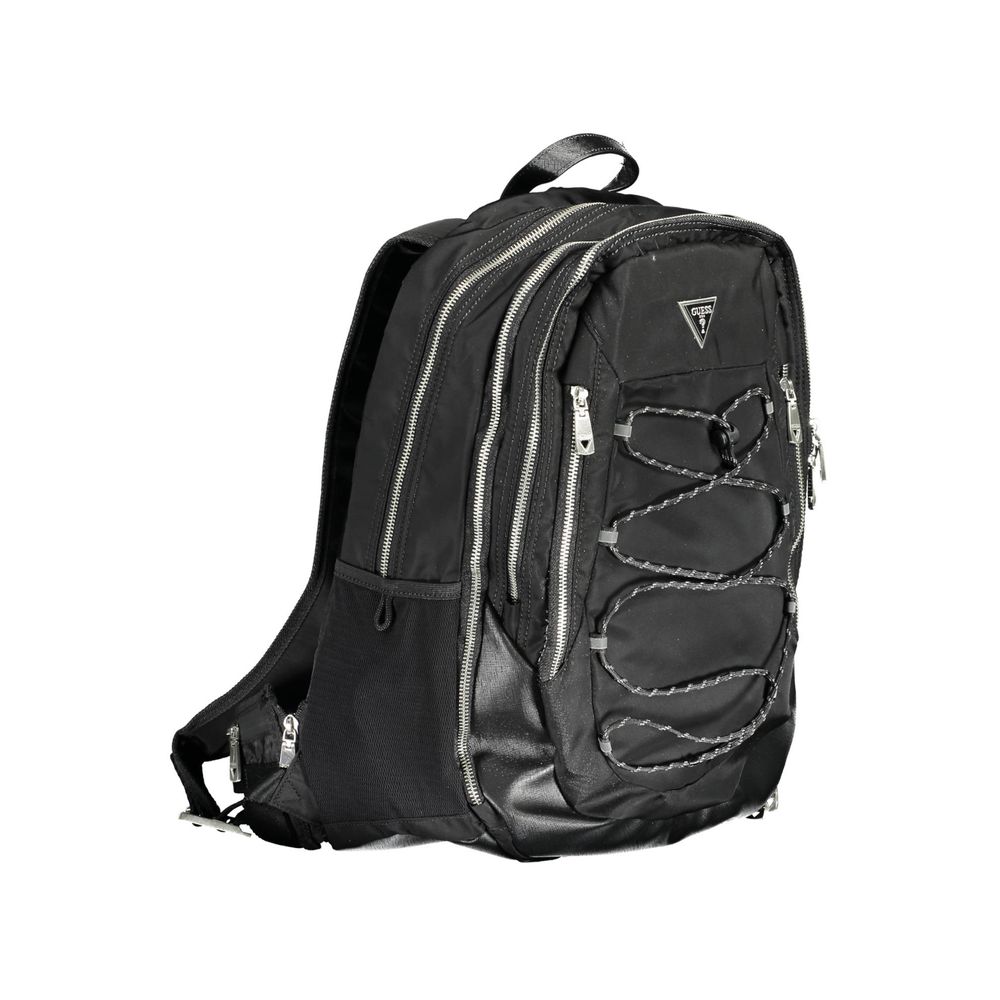 Guess Jeans Schwarzer Polyamid-Rucksack für Herren