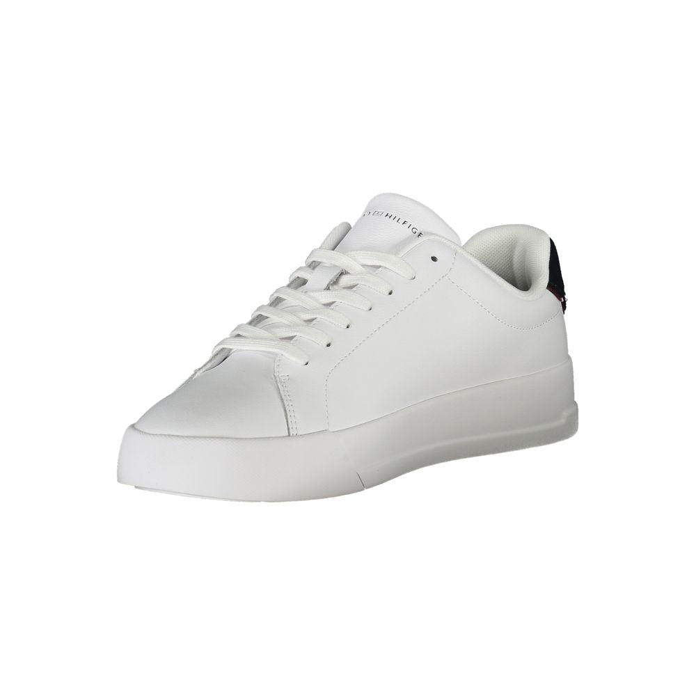 Tommy Hilfiger – Weiße Polyethylen-Sneaker für Herren