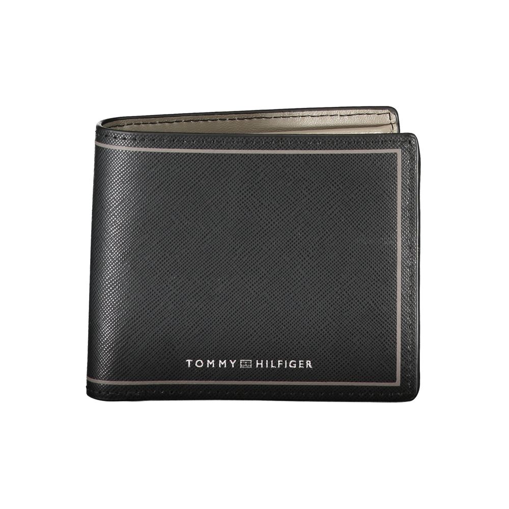 Tommy Hilfiger – Schwarze Lederbrieftasche
