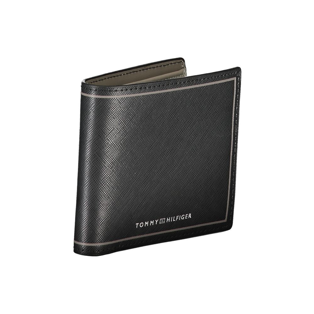 Tommy Hilfiger – Schwarze Lederbrieftasche