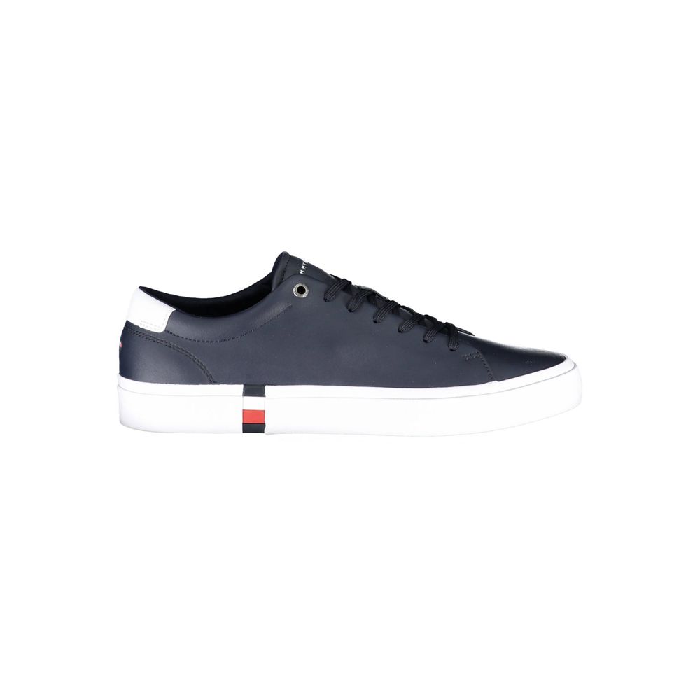 Tommy Hilfiger – Blaue Leder-Sneaker für Herren