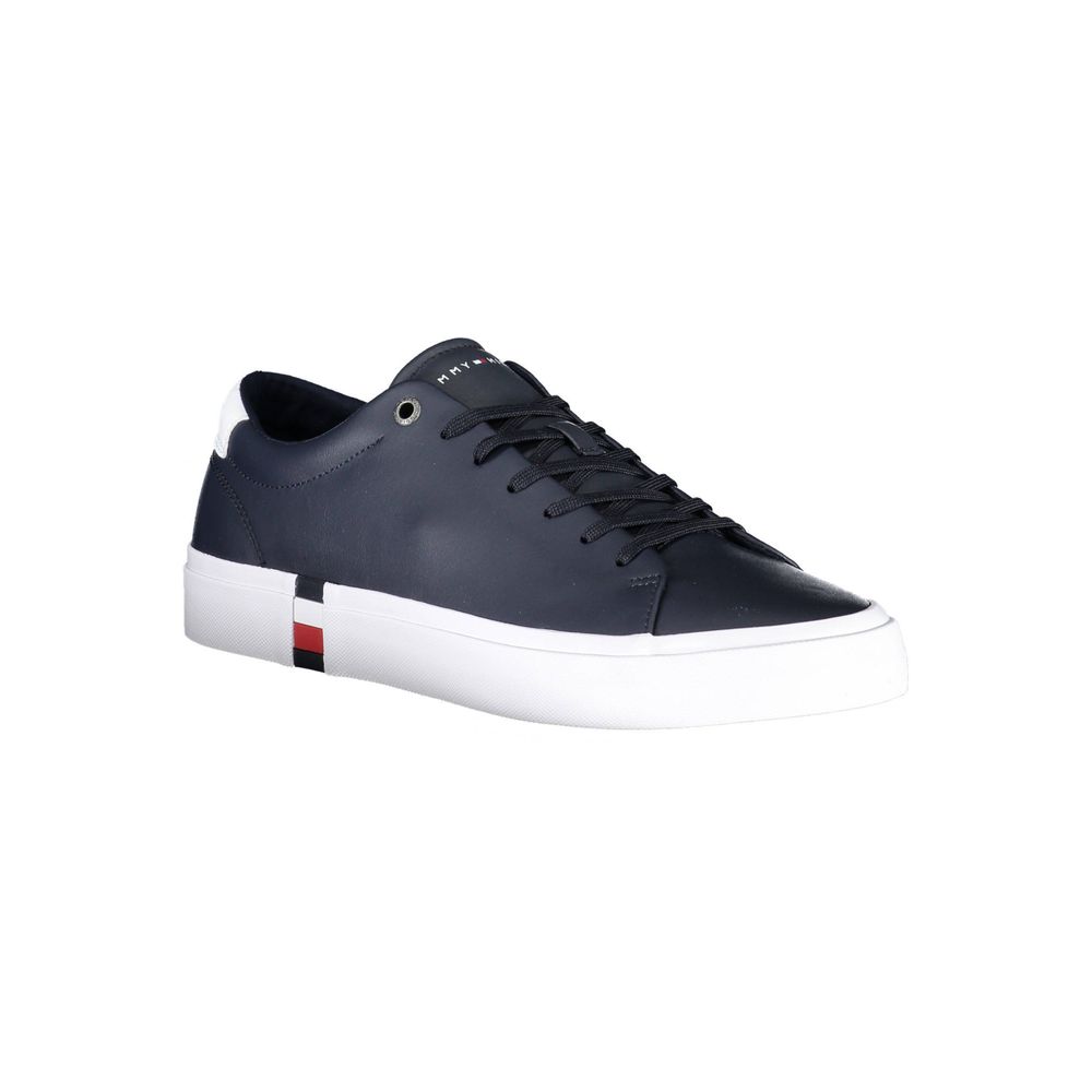 Tommy Hilfiger – Blaue Leder-Sneaker für Herren