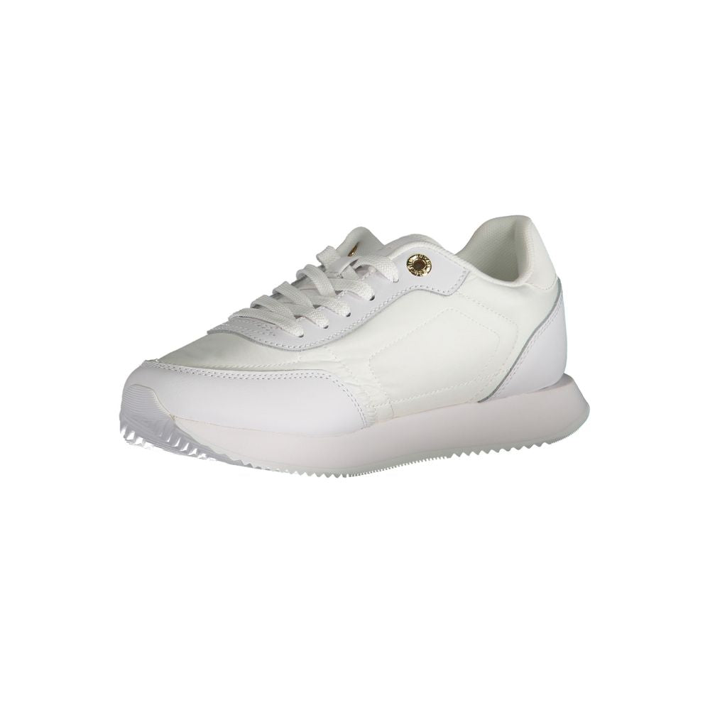 Pantofi sport Tommy Hilfiger albi din poliester