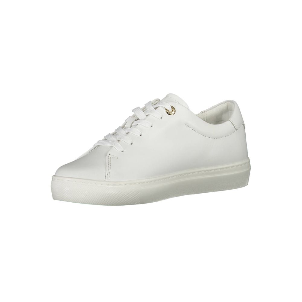 Tommy Hilfiger – Weiße Leder-Sneaker für Damen