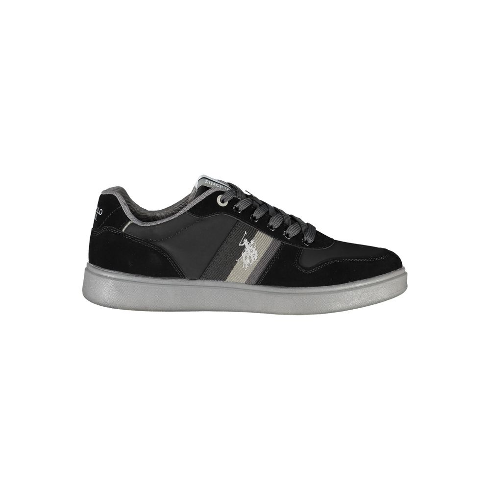 US POLO ASSN. Schwarzer Polyethylen-Herren-Sneaker