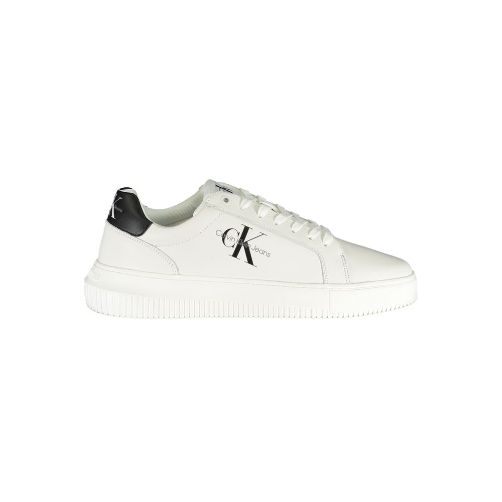 Calvin Klein – Anspruchsvolle weiße Schnür-Sneaker