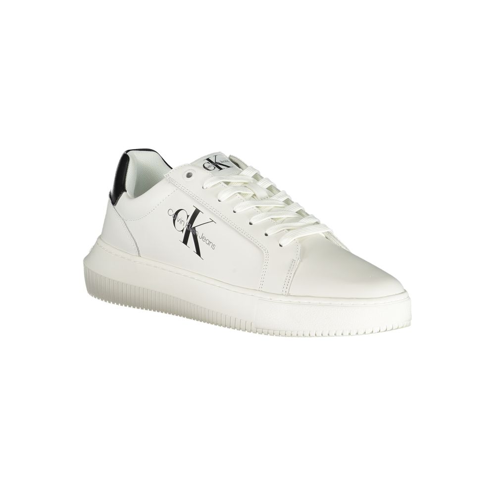 Calvin Klein – Anspruchsvolle weiße Schnür-Sneaker