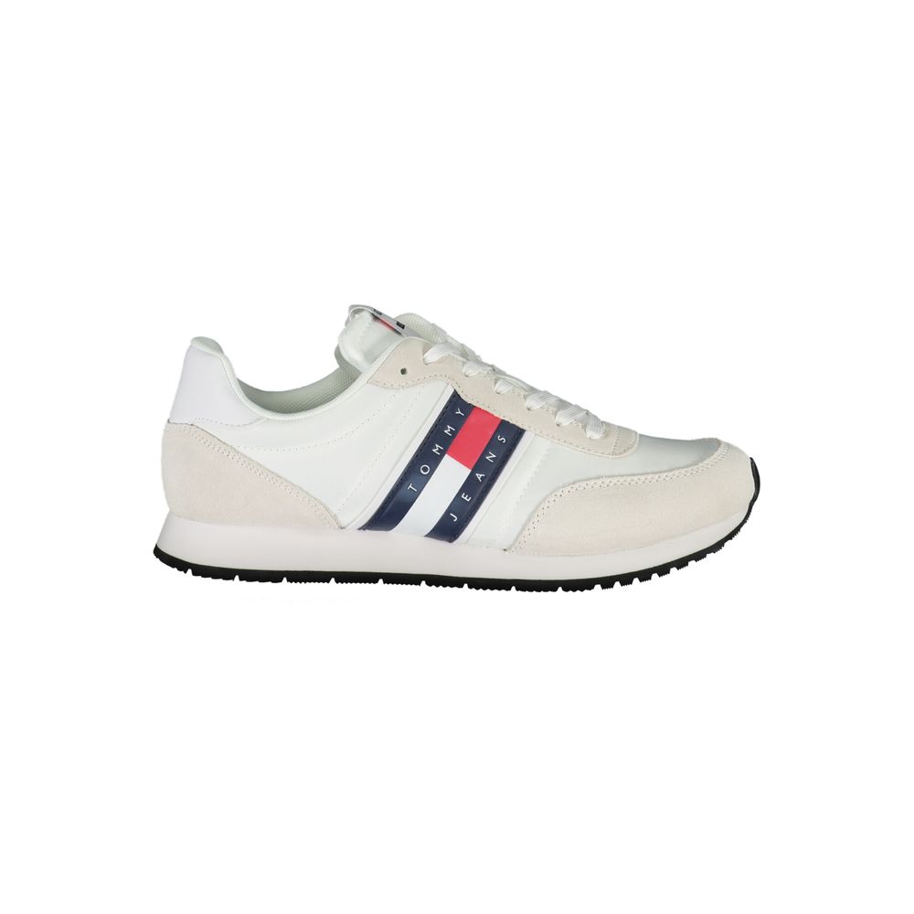 Tommy Hilfiger – Elegante weiße Sneakers mit kontrastierenden Details