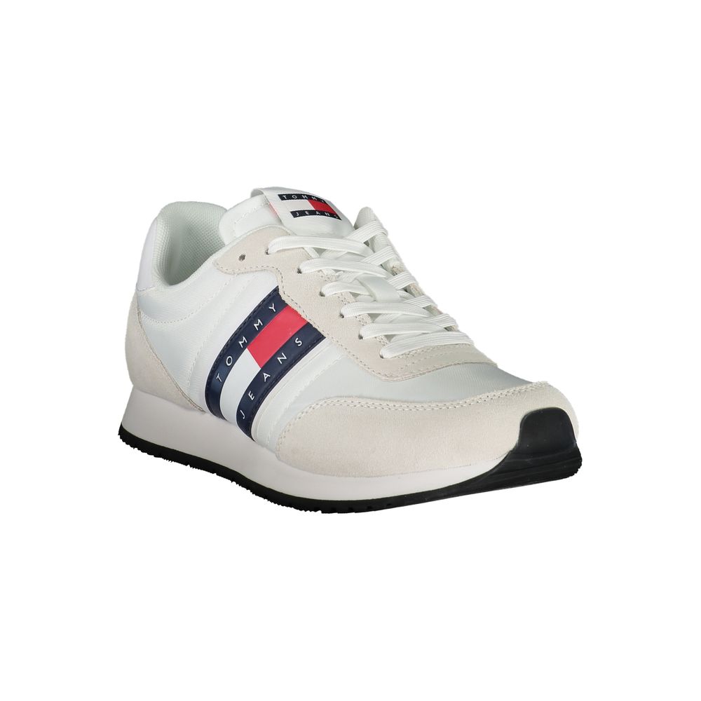 Tommy Hilfiger – Elegante weiße Sneakers mit kontrastierenden Details
