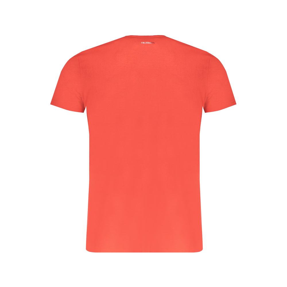 Tricou Trussardi roșu din bumbac