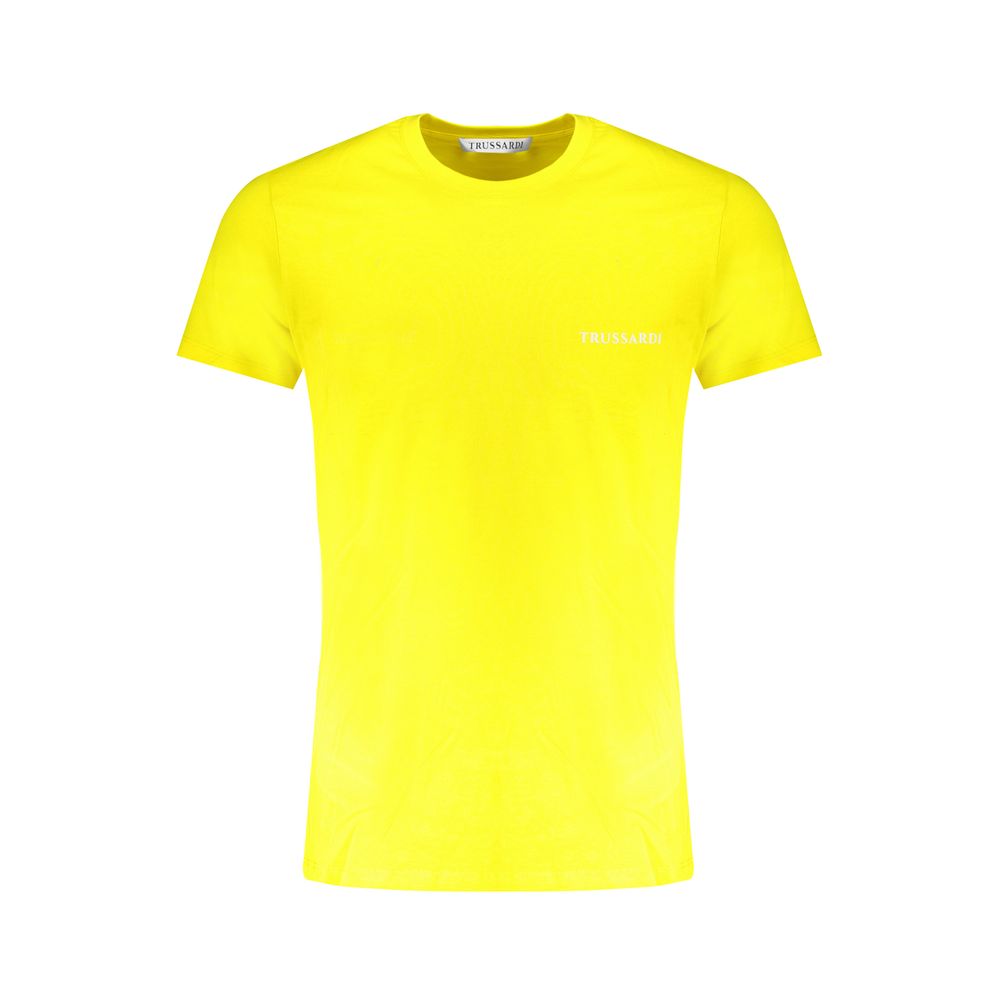 Gelbes Baumwoll-T-Shirt von Trussardi