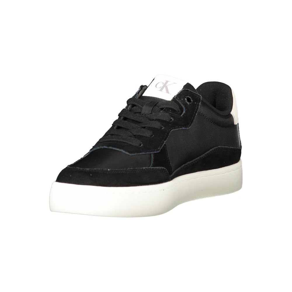 Tenișor Calvin Klein negru din poliester pentru bărbați