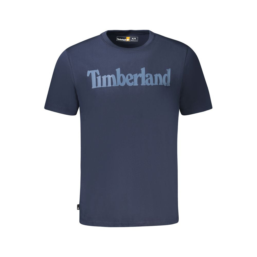 Blaues Baumwoll-T-Shirt von Timberland