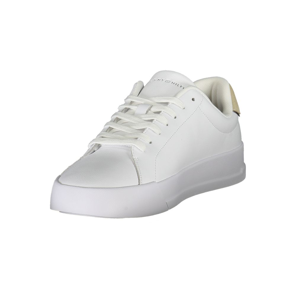 Tommy Hilfiger – Weiße Leder-Sneaker für Herren