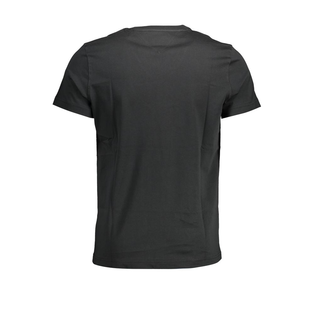 Tricou Tommy Hilfiger negru din bumbac organic pentru bărbați