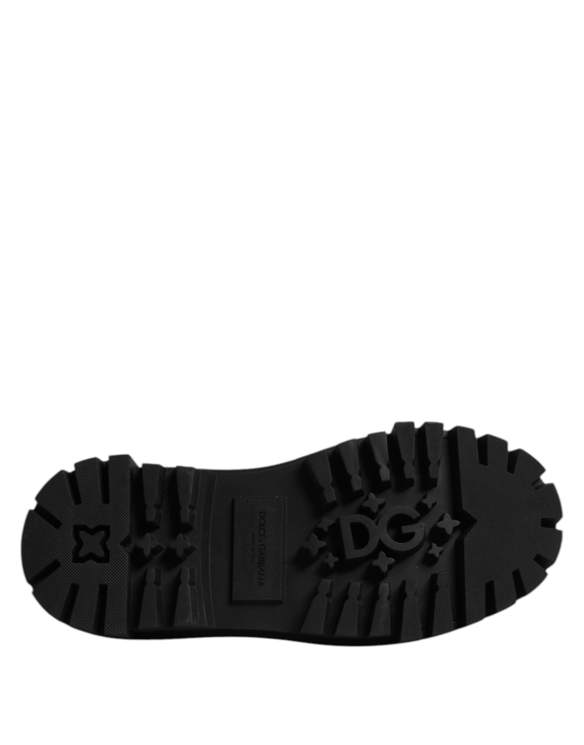 Dolce & Gabbana – Derby-Schnürschuhe aus schwarzem Leder für Herren
