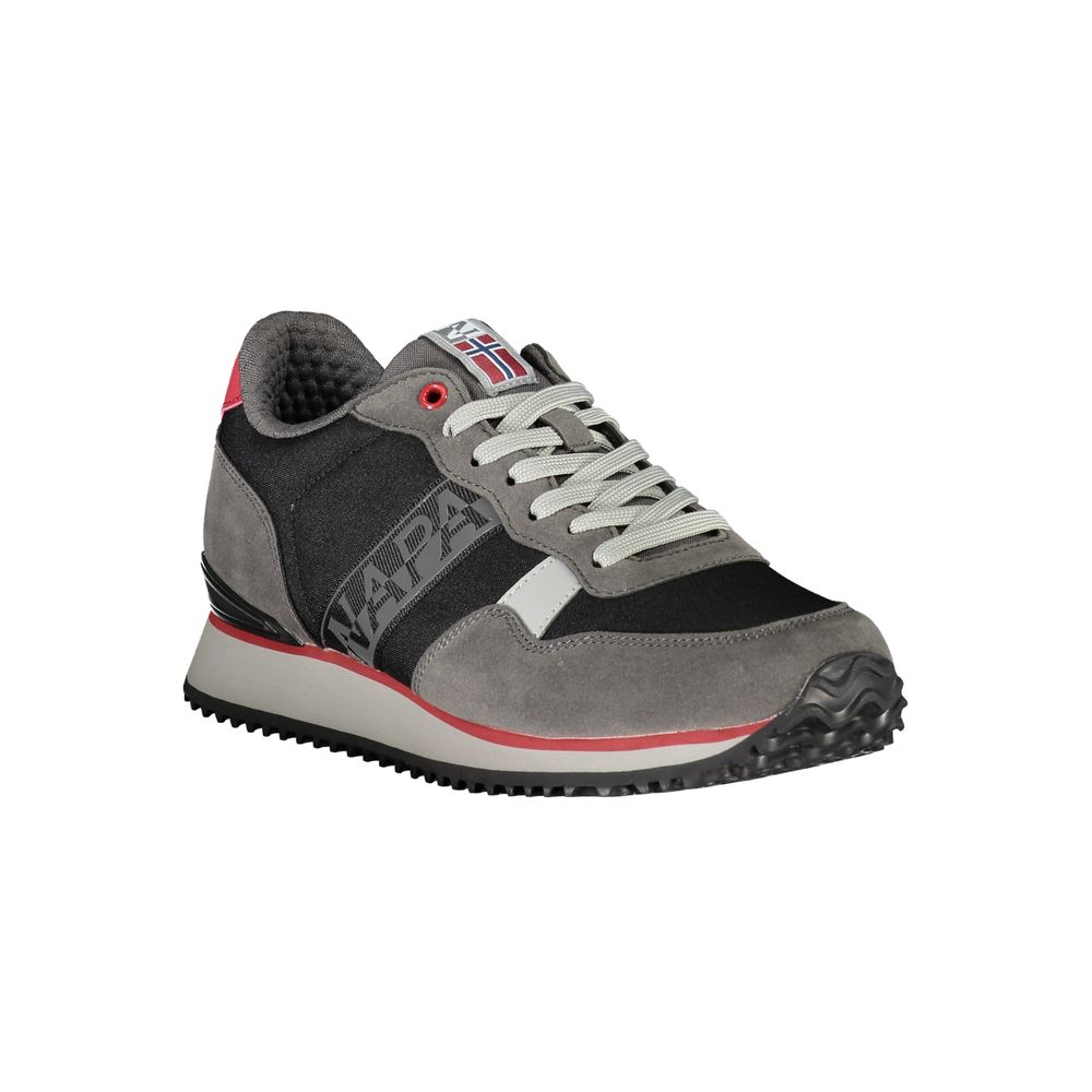 Napapijri – Elegante, schwarze Sport-Sneaker zum Schnüren