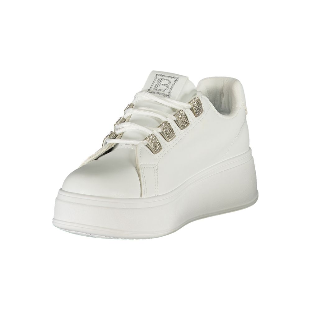 Laura Biagiotti Weiße Polyester Damen Sneaker