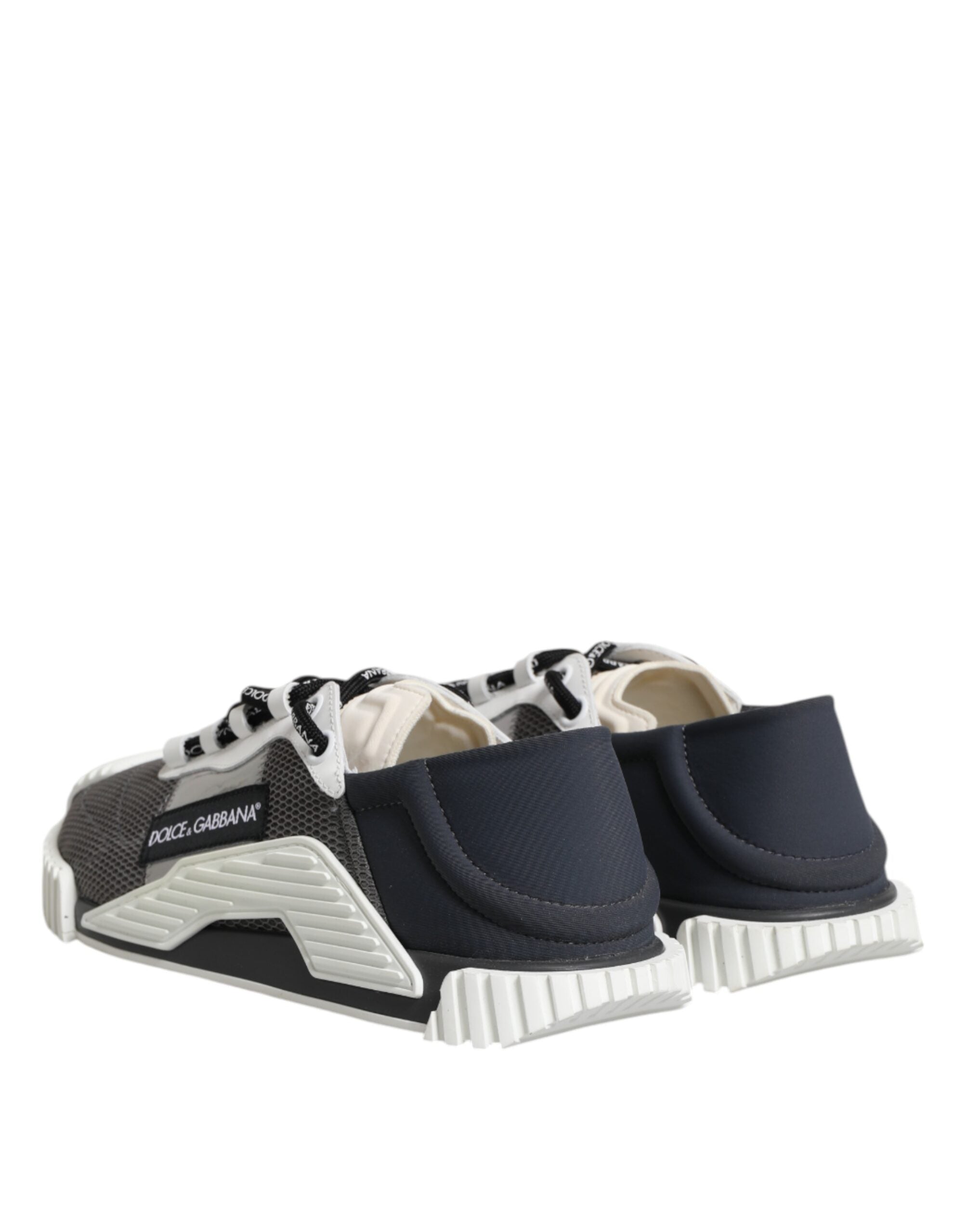 Dolce & Gabbana Graue Schnürschuhe mit niedrigem Oberteil NS1