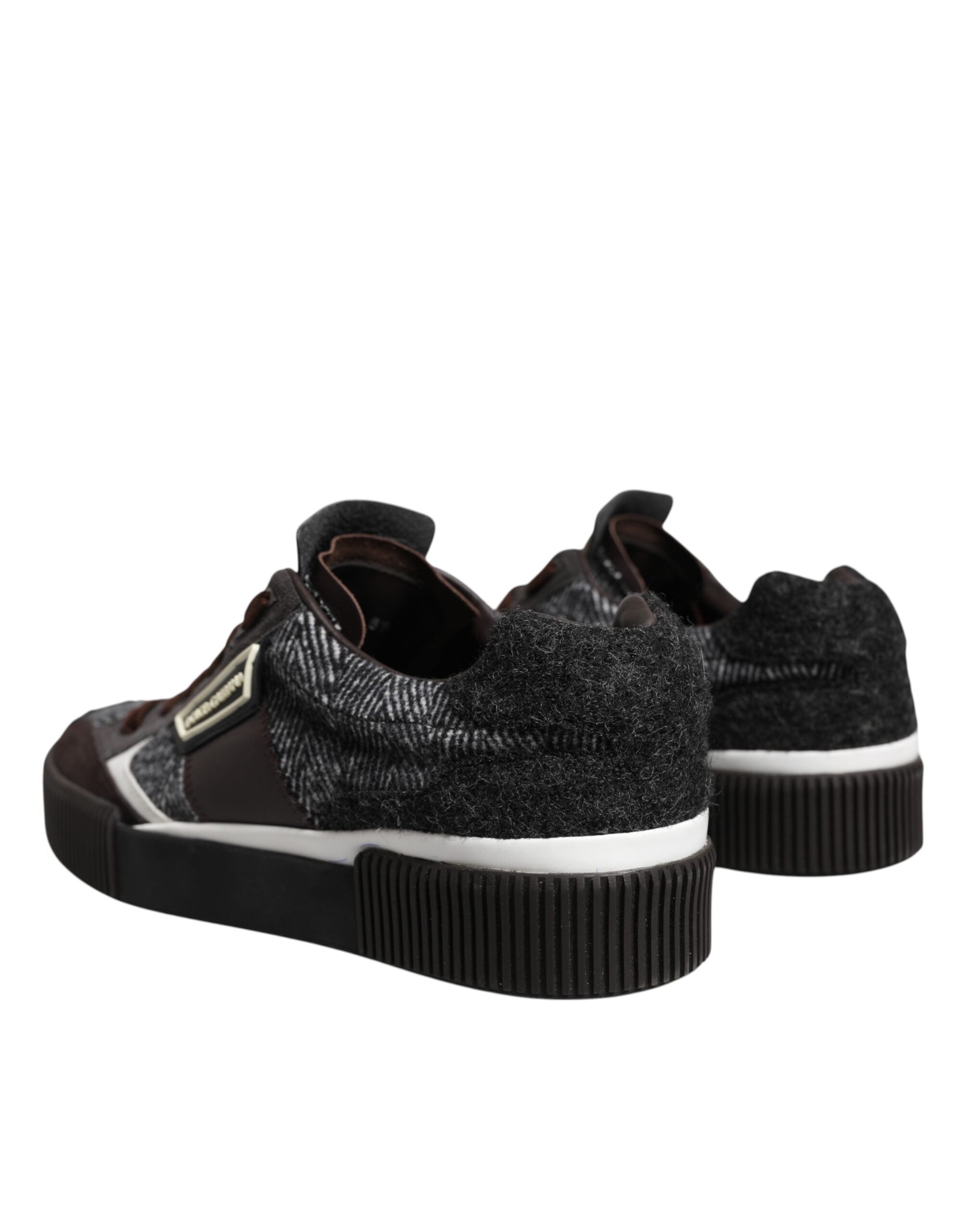 Dolce & Gabbana Mehrfarbige niedrige Sneakers aus Leder