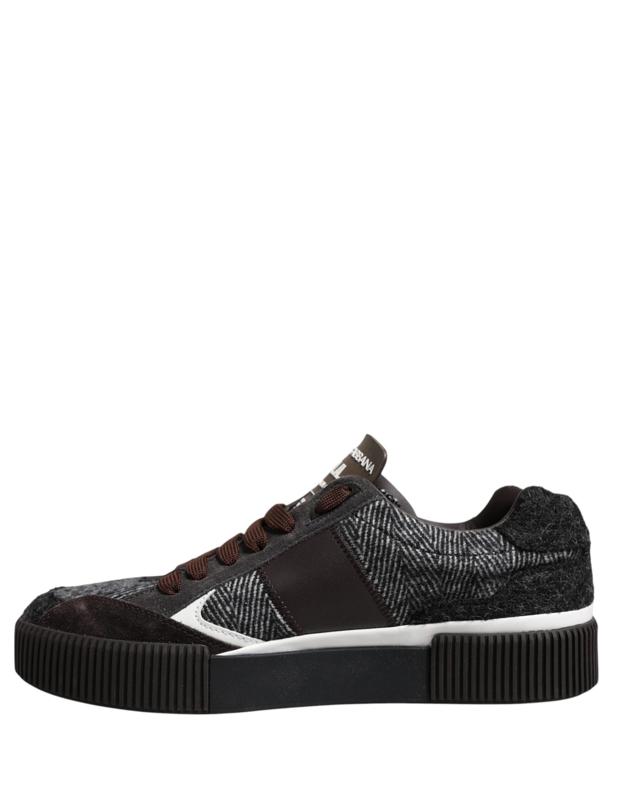 Dolce & Gabbana Mehrfarbige niedrige Sneakers aus Leder
