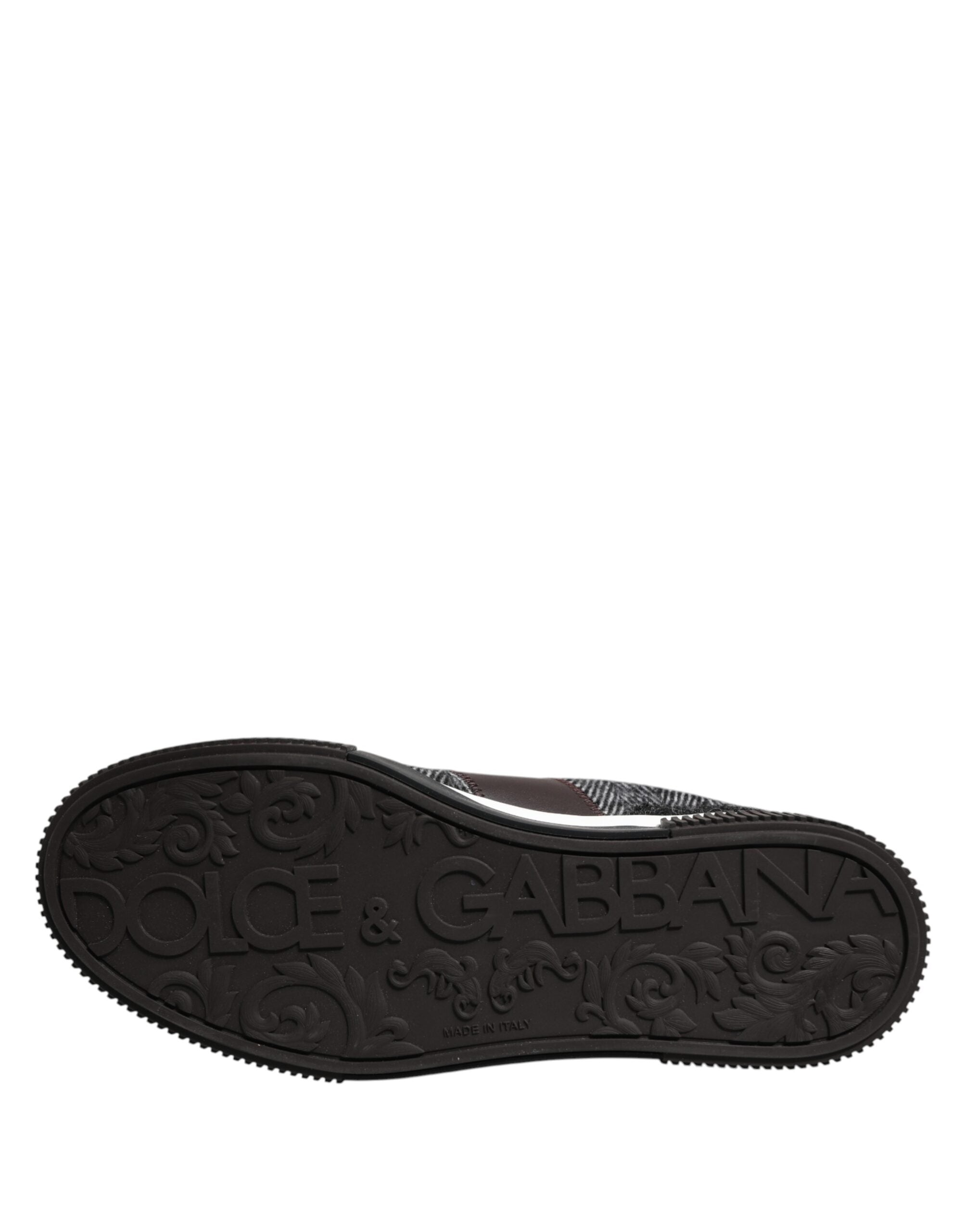 Dolce & Gabbana Mehrfarbige niedrige Sneakers aus Leder