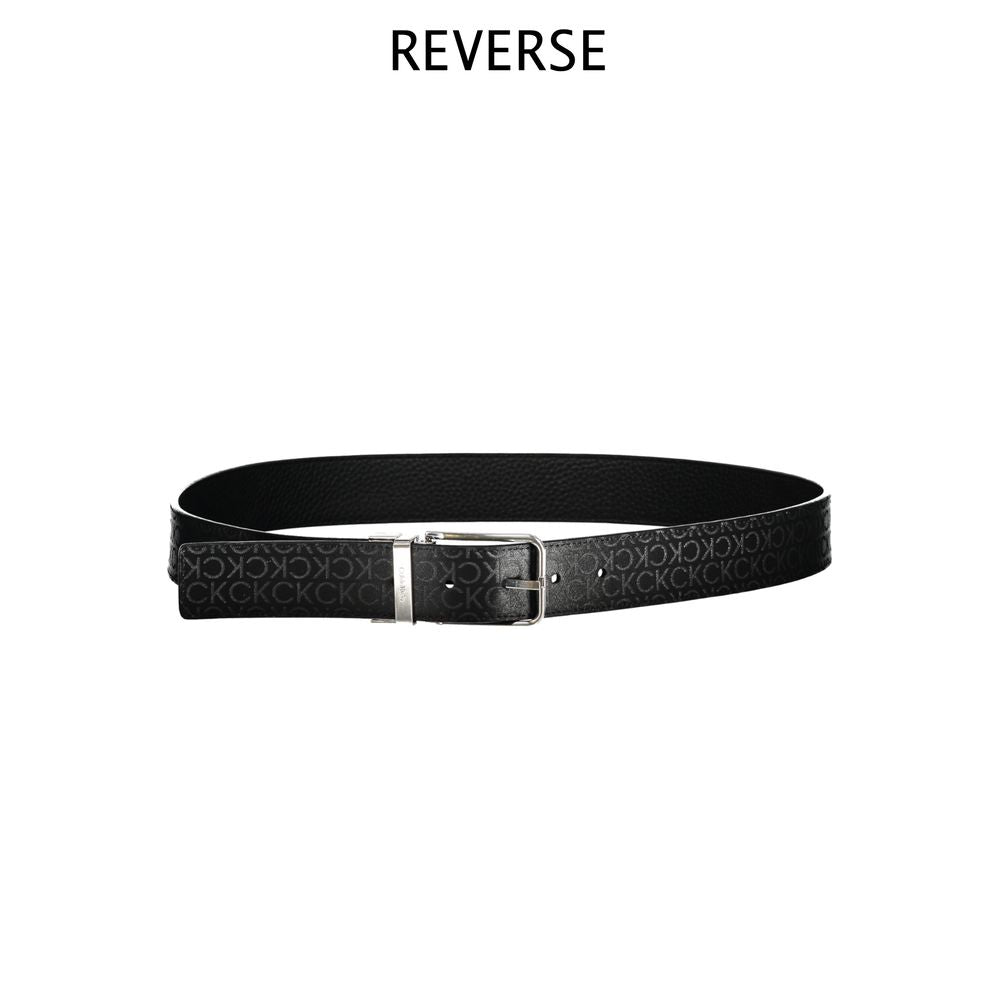 Calvin Klein Schwarzer Polyester Herrengürtel