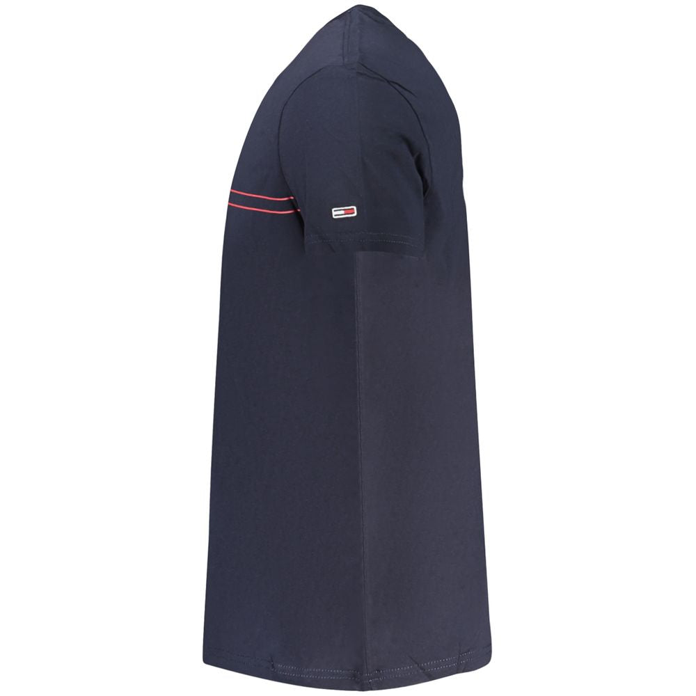 Tricou Tommy Hilfiger albastru din bumbac pentru bărbați
