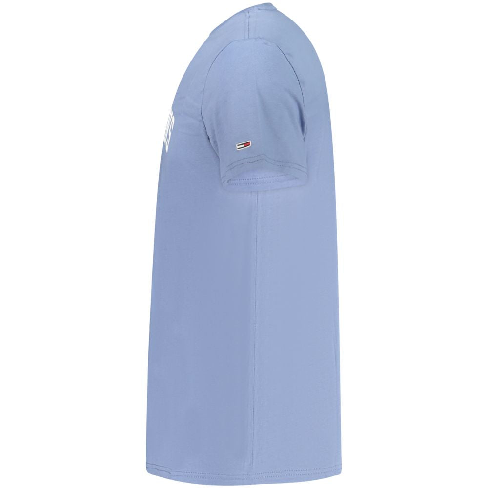 Tricou Tommy Hilfiger albastru din bumbac pentru bărbați