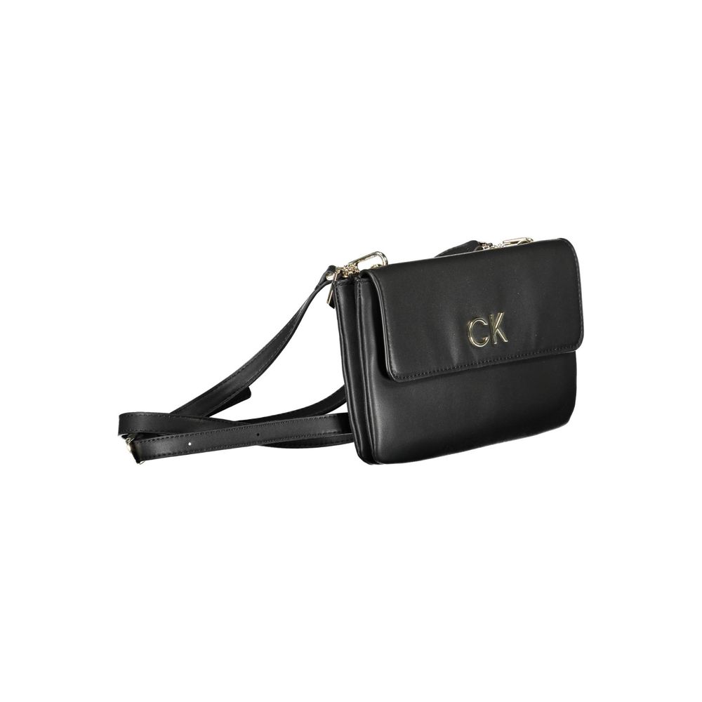 Geantă de mână Calvin Klein neagră din poliester