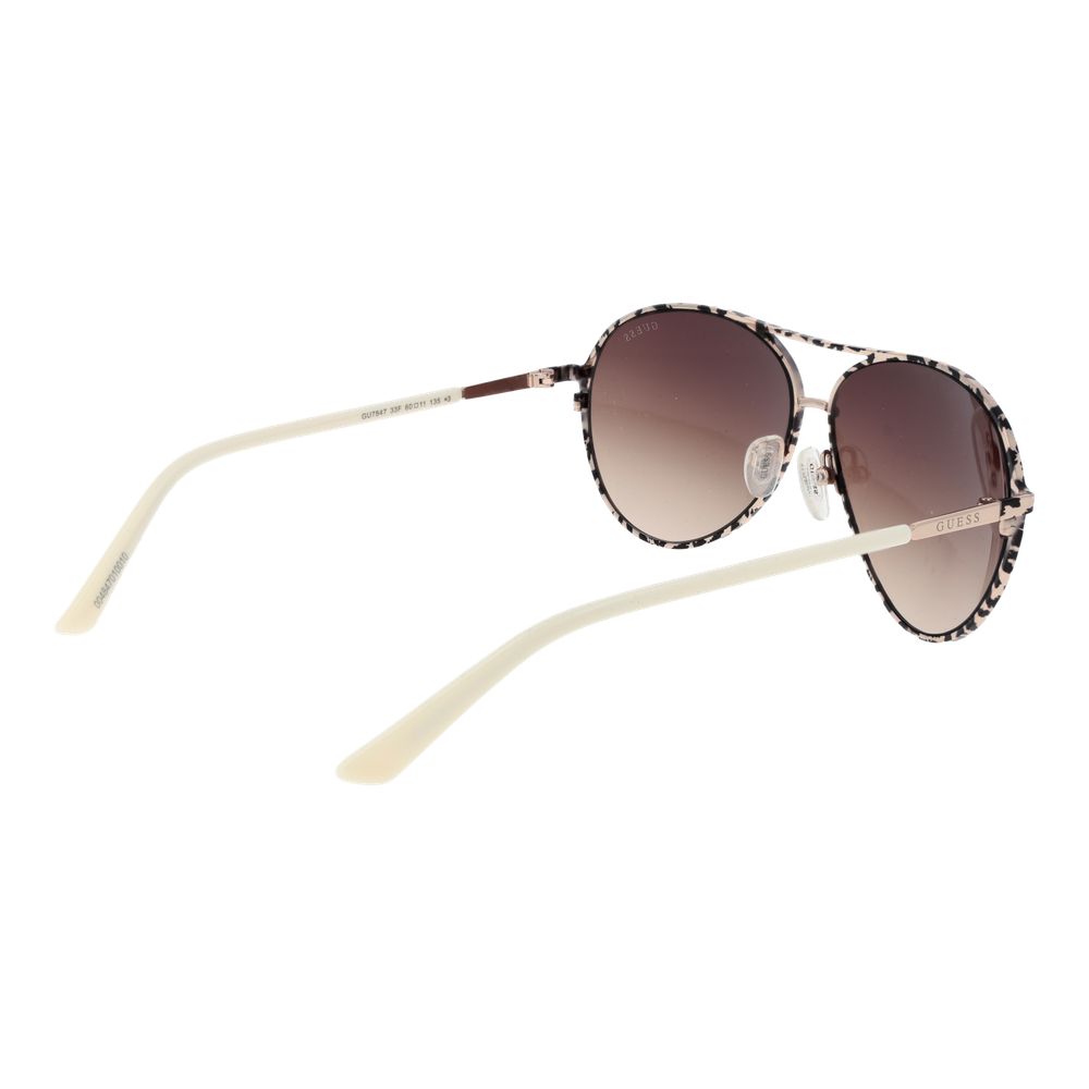 Ochelari de soare Guess crem pentru femei