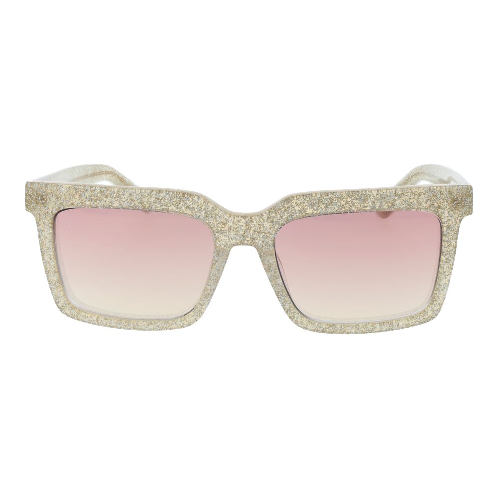 GCDS Goldene Unisex-Sonnenbrille