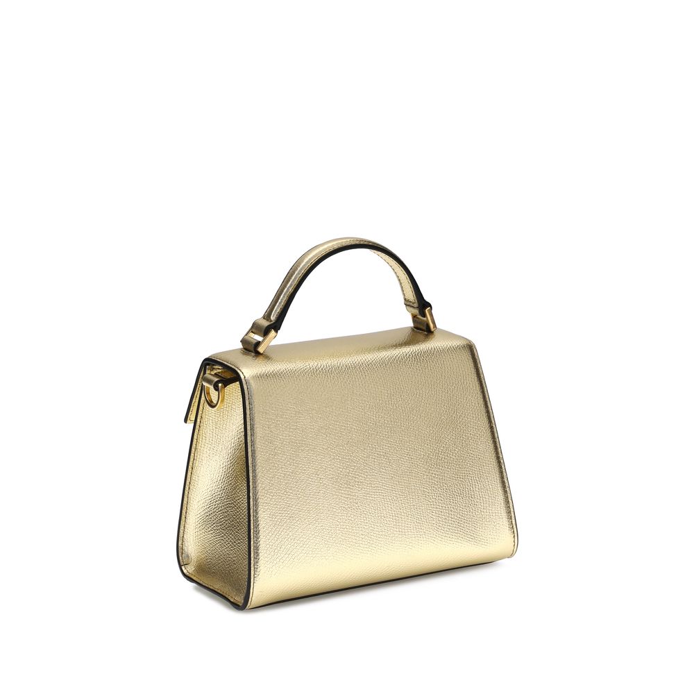 Valentino Garavani Metallic-Granat-Mini-Handtasche