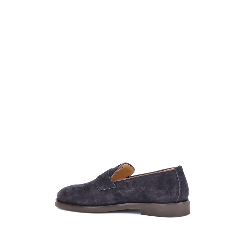 Mocasini Brunello Cucinelli din piele intoarsa