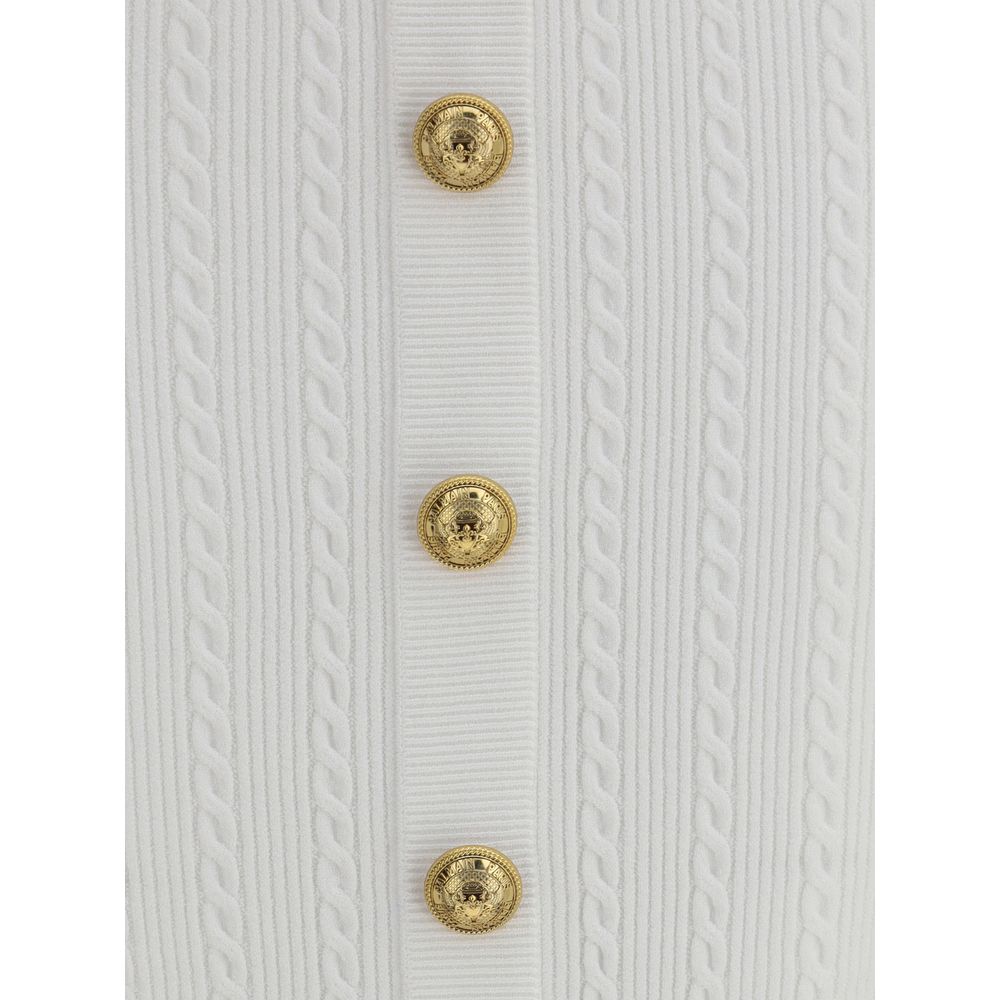 Fustă midi tricotată Balmain