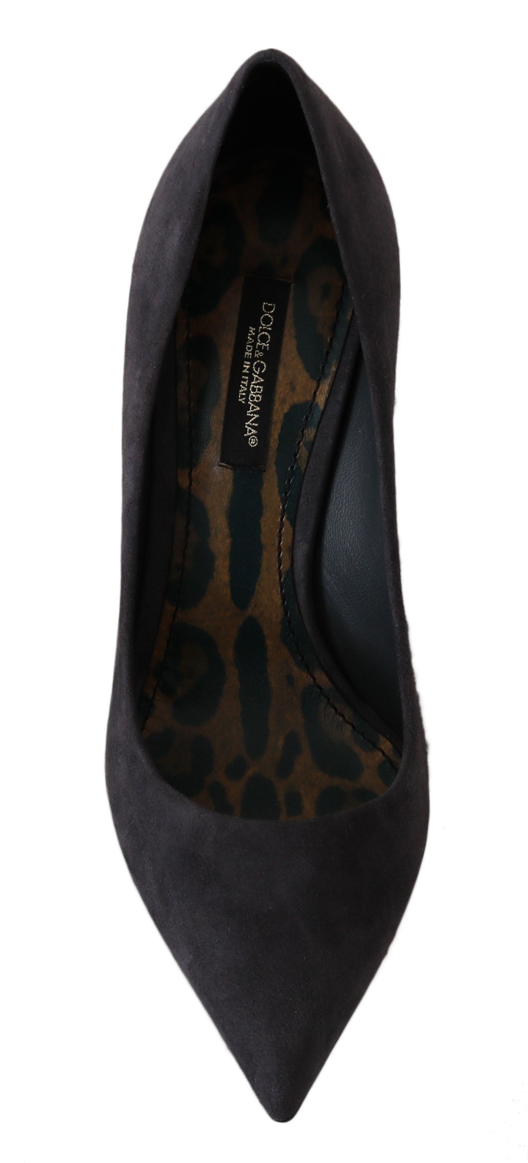 Dolce & Gabbana Elegante graue Wildleder-Stiletto-Pumps